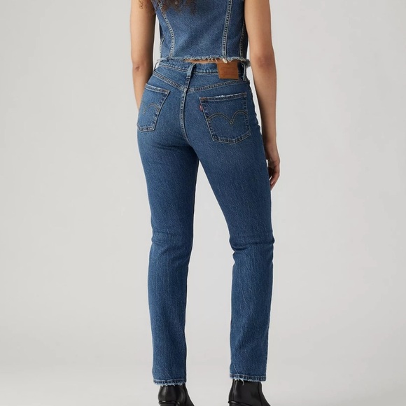 LEVI'S 501 STRAIGHT LEG JEANS size 25 - Picture 1 of 9